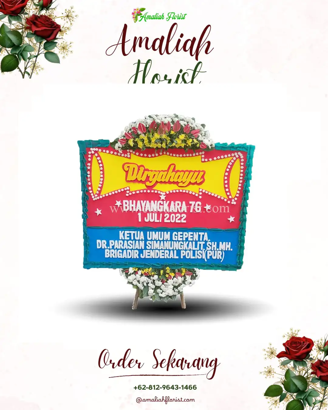 Papan Bunga HUT Ulang Tahun Kedungsumur